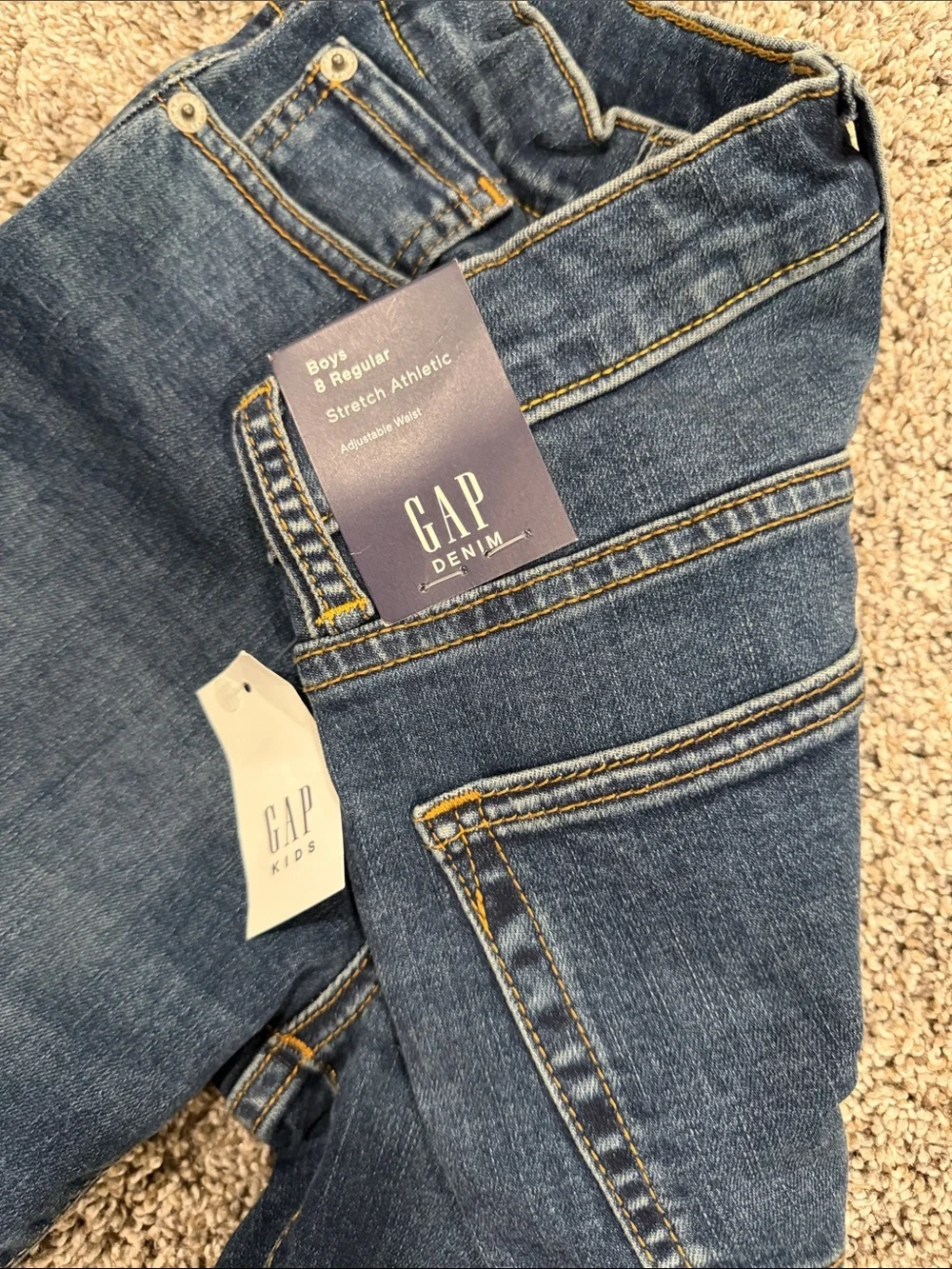 GAP Dark Blue Stretch Athletic Jeans